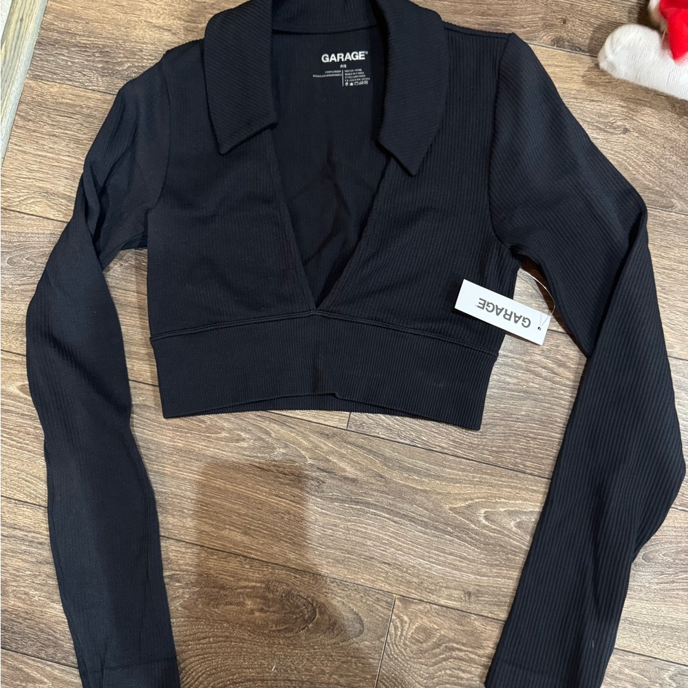 garage crop top nwt